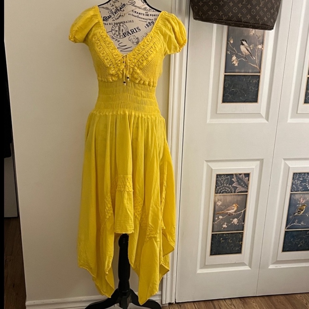 🍎Yellow Women's Dress - Picture 5 of 14